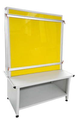 Tabela de revestimento manual com luz traseira, máquina de revestimento manual, revestimento manual com luz traseira amarela