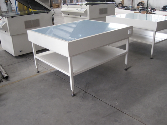 Caixa de iluminação para serigrafia, mesa de verificação de serigrafia, dispositivo de verificação de qualidade de serigrafia