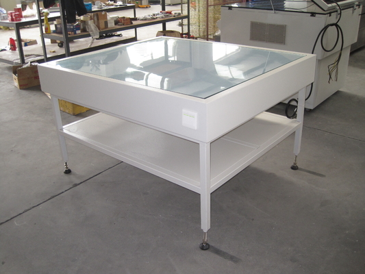 Caixa de iluminação para serigrafia, mesa de verificação de serigrafia, dispositivo de verificação de qualidade de serigrafia