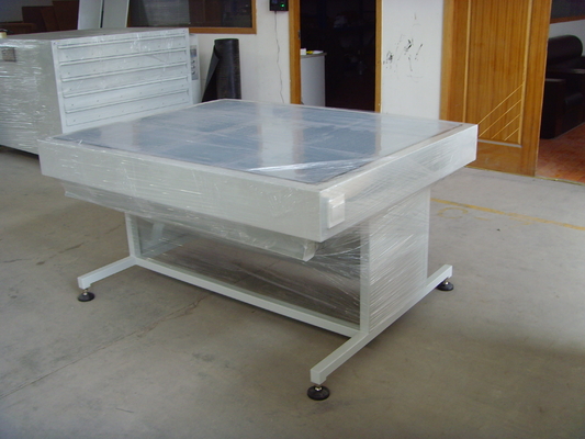 Caixa de iluminação para serigrafia, mesa de verificação de serigrafia, dispositivo de verificação de qualidade de serigrafia